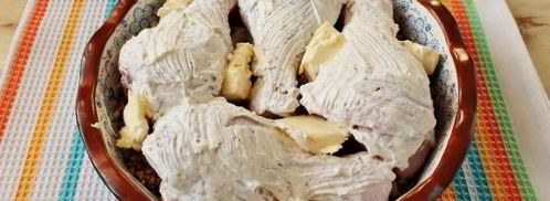 гречка с курицей в духовке с сыром. Шаг 6