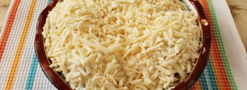 гречка с курицей в духовке с сыром. Шаг 7