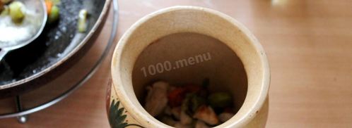 гречка с курицей в горшочке. Шаг 4