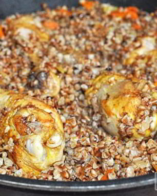 Гречка с курицей