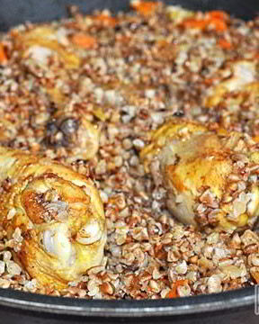 Гречка с курицей