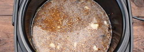 гречка с мясом и грибами в мультиварке. Шаг 11