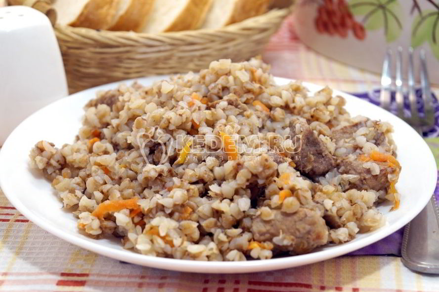 Рецепт гречка с мясом в мультиварке