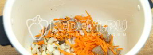гречка с мясом в мультиварке. Шаг 4