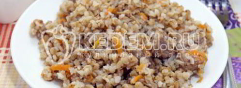 гречка с мясом в мультиварке. Шаг 7