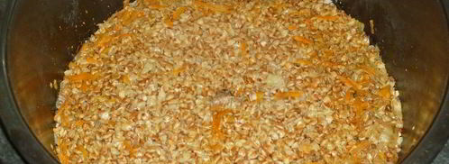 гречка с печенью в мультиварке. Шаг 13