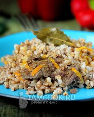 Гречка с тушенкой в мультиварке