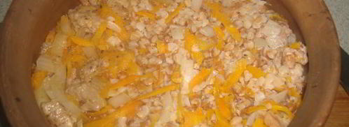 гречка со свининой в махотке. Шаг 10