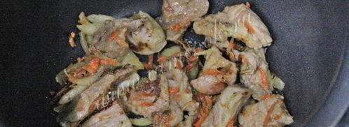 гречка со свининой в мультиварке. Шаг 4