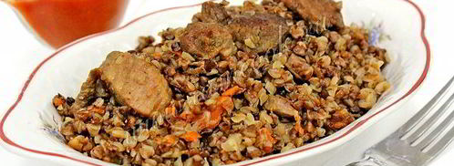 гречка со свининой в мультиварке. Шаг 7