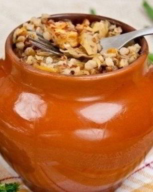 Гречка в горшочках