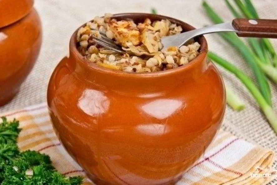 Рецепт гречка в горшочках