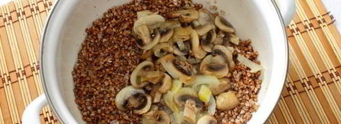 гречневая каша с грибами. Шаг 7