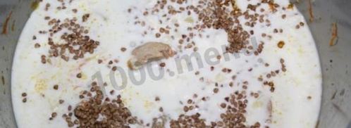 гречневая каша с курицей в мультиварке. Шаг 7