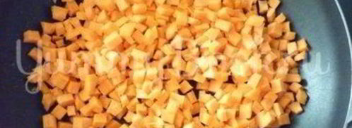 печень с морковью и зеленью и гречка на гарнир. Шаг 7