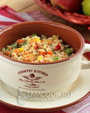 Каша из киноа с овощами
