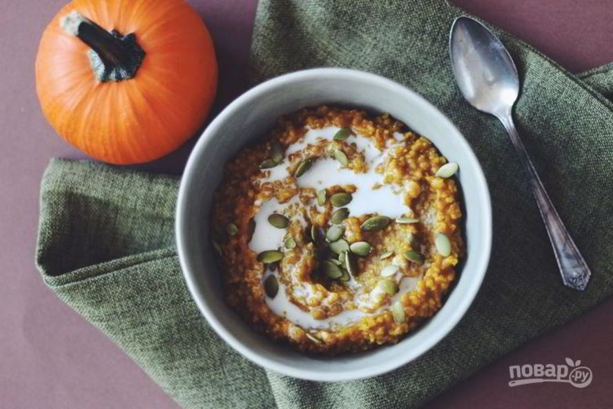 Рецепт каша пшенная с тыквой