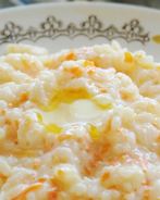 Каша рисовая молочная с тыквой