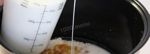 каша рисовая молочная в мультиварке. Шаг 5