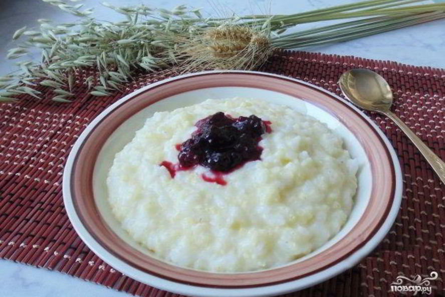 Рецепт молочная каша из риса и пшена