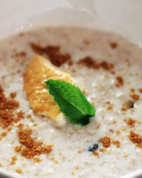 Овсяная каша с крем-брюле