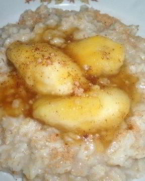 Овсяная каша с бананом