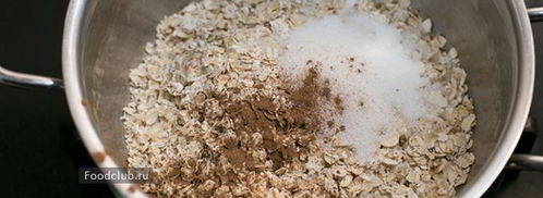овсяная каша с яблоками и корицей. Шаг 2