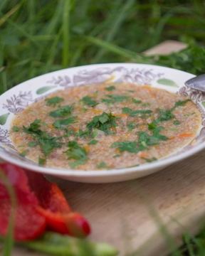 Полевая каша на костре