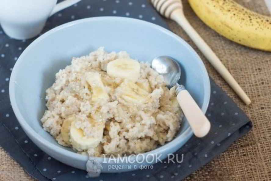 Рецепт пшеничная каша с бананом