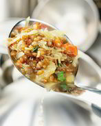 Пшеничная каша с капустой и морковью