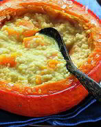 Тыквенная каша с пшеном и курагой