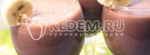 бананово-шоколадный коктейль. Шаг 5