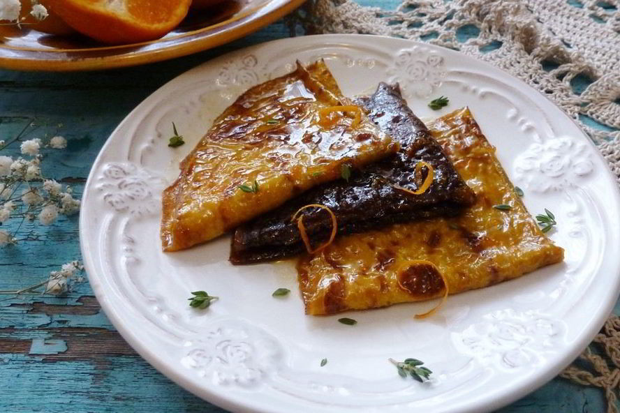 Рецепт блинчики с цитрусовым сиропом