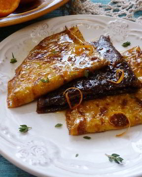 Блинчики с цитрусовым сиропом