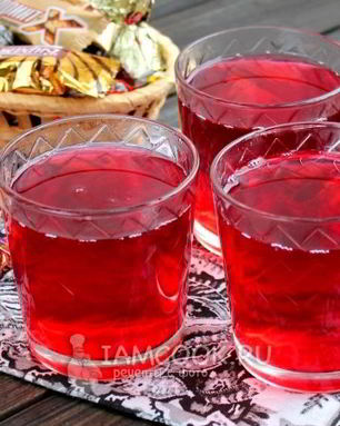 Чай каркаде с имбирем