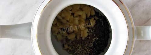 чай по-швейцарски с ромашкой. Шаг 3