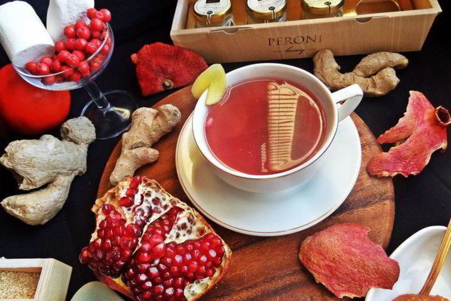 Рецепт имбирно-гранатовый чай