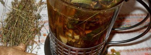 травяной чай здоровье с имбирем и корицей. Шаг 2