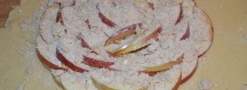 яблочная галета чайная роза. Шаг 12