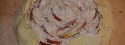 яблочная галета чайная роза. Шаг 13