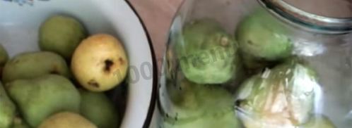 груши консервированные целиком в сиропе на зиму. Шаг 2