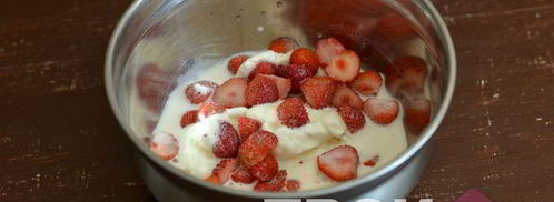 клубничный коктейль. Шаг 3