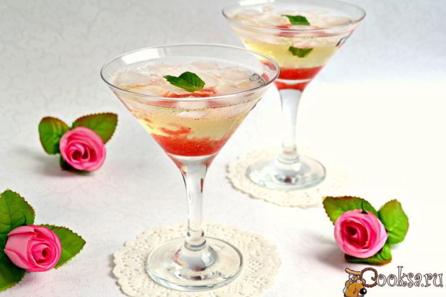 Рецепт коктейль клубничный marengo