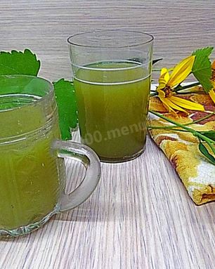 Прохладительный напиток из виноградных листьев