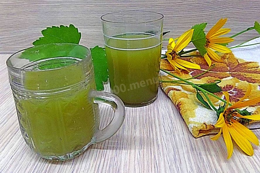 Рецепт прохладительный напиток из виноградных листьев