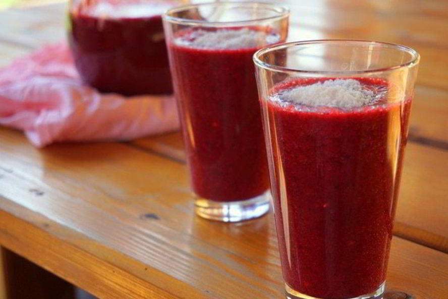 Рецепт ананасово-ягодный смузи