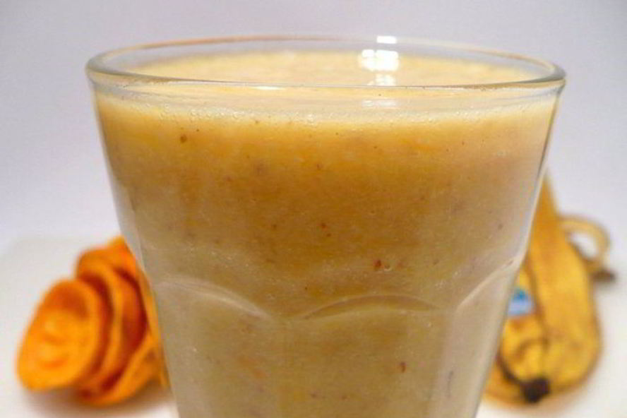 Рецепт апельсиново-банановый смузи с миндалем