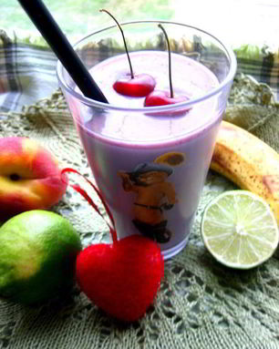 Банановый смузи с лаймом