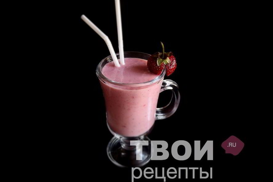Рецепт клубнично-банановый смузи