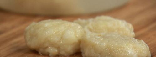 ленивые апельсиновые вареники с брусничным соусом и апельсиновым смузи. Шаг 6